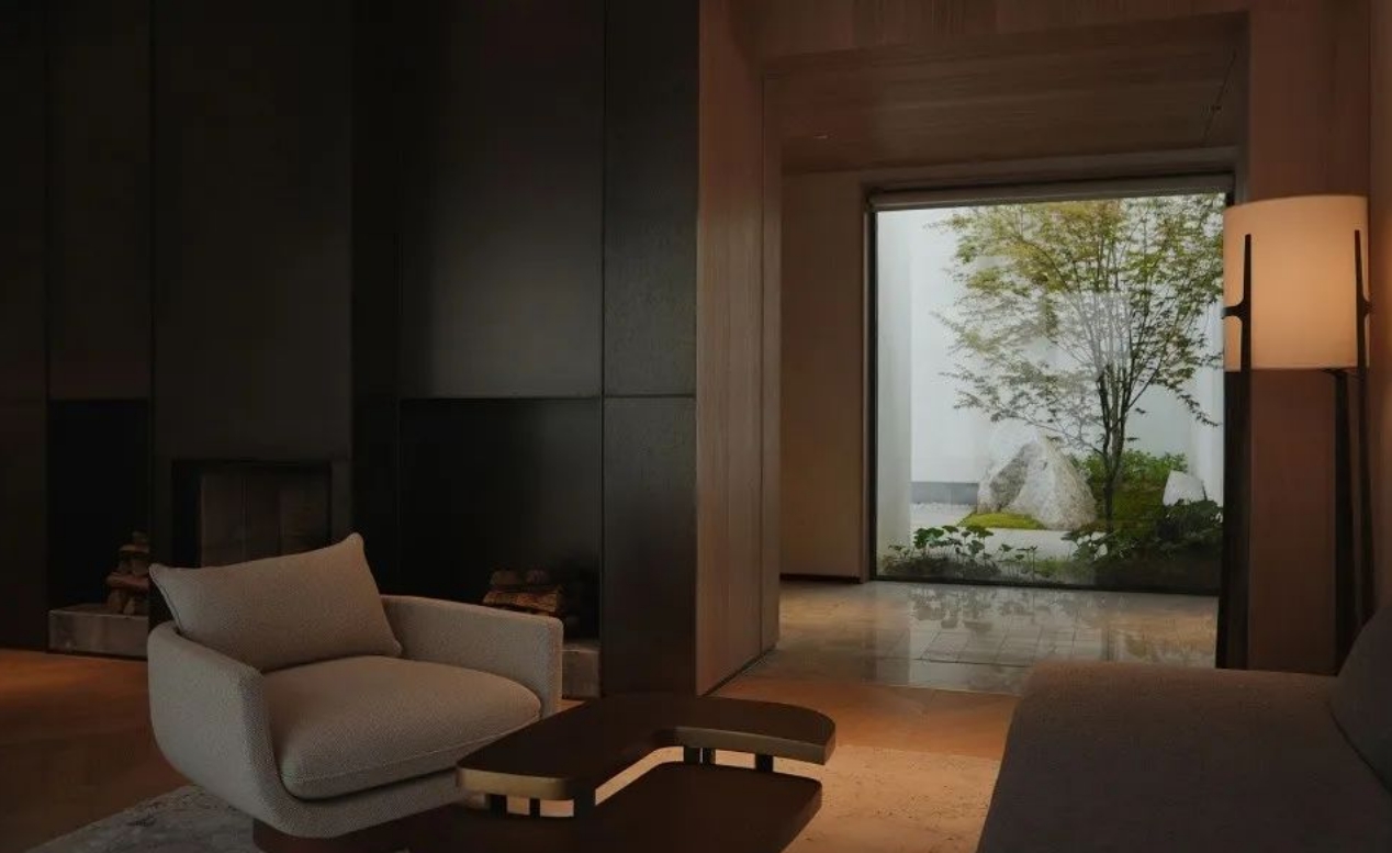 中國式庭院，賞花觀魚、喝茶看書、好享受！